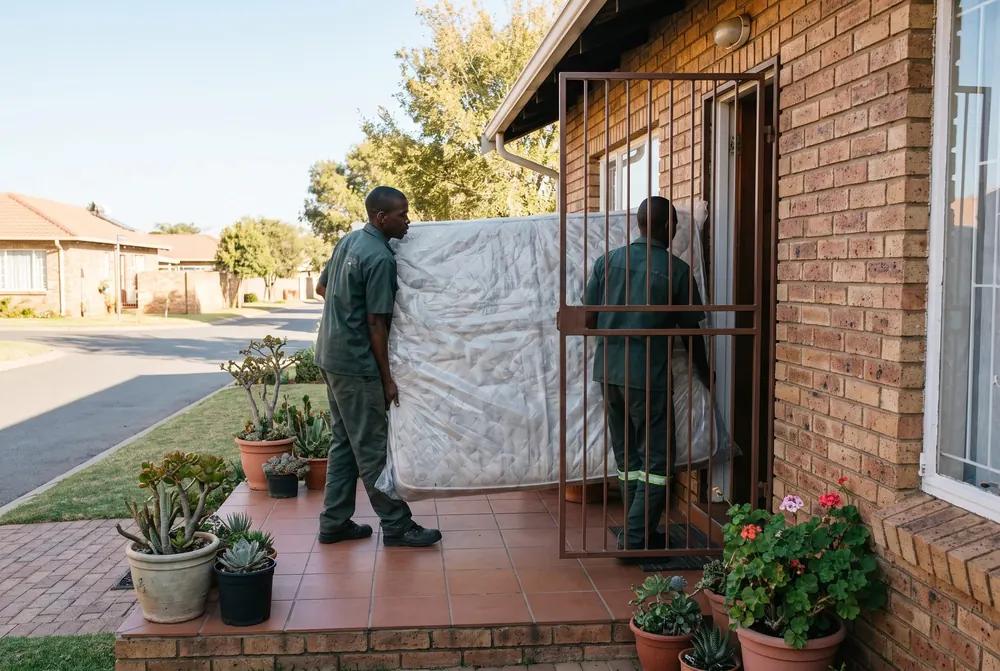 Erf crew working at a property in Roodepoort, Gauteng