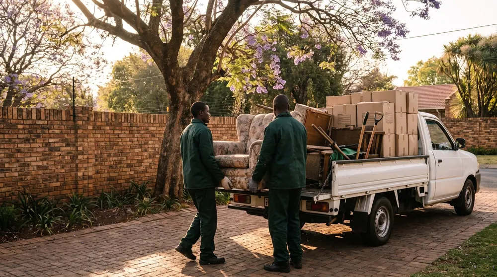 Erf crew working at a property in Randburg, Gauteng