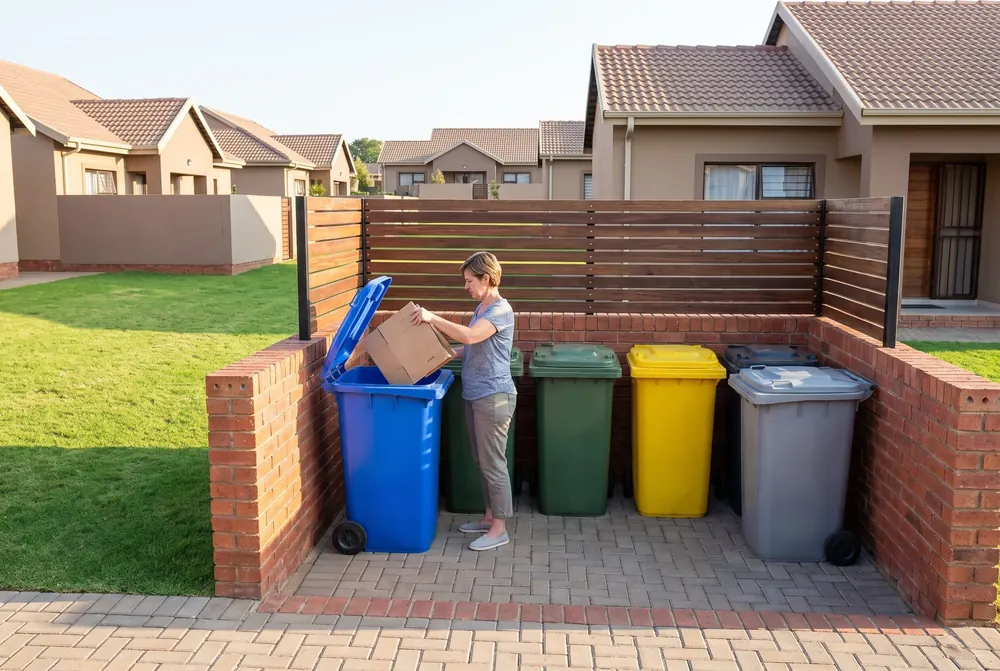 Skip Bags and Bins in Gauteng, handled by an Erf crew